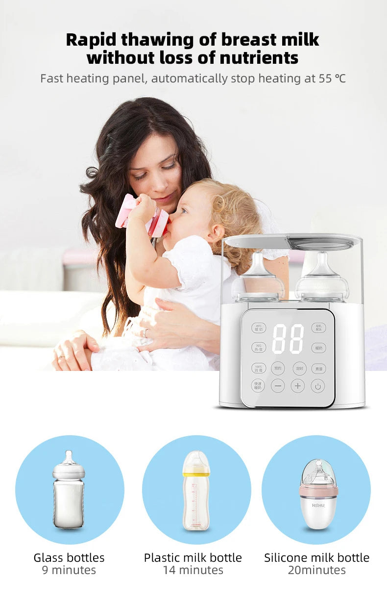 Baby Bottle Warmer Multi function Fast Baby Accessories Food Heater Milk Warmer Steriliser with ACcurate Temperature Control