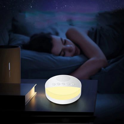 Baby White Noise Machine USB Rechargeable Timed Shutdown Sleep Machine Baby Sleep Sound Player Night Light Timer Noise Player