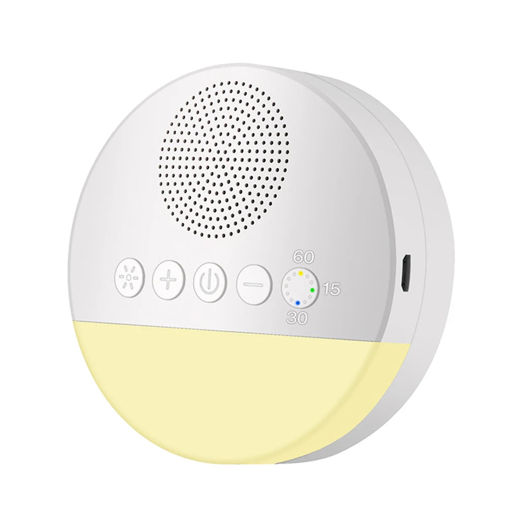 Baby White Noise Machine USB Rechargeable Timed Shutdown Sleep Machine Baby Sleep Sound Player Night Light Timer Noise Player