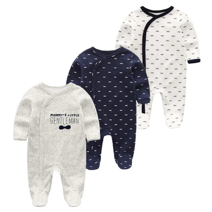 Baby 3Pieces 100%Cotton  Long Sleeve Sleepsuit