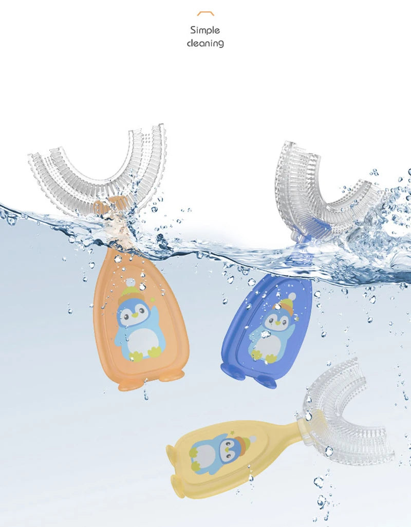 360 Degree U- shaped Toothbrush Soft Silicone Baby Brush