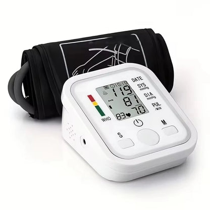 Automatic Digital ARM Blood Pressure Monitor Sphygmomanometer Tonometer Tensiometer Heart Rate Pulse Meter BP Monitor Voice