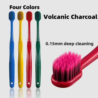 Y-kelin New Volcanic Charcoal Toothbrush Widen Soft Eco Friendly Portable Fiber bursh Premium Oral Hygiene Care Dropshipping