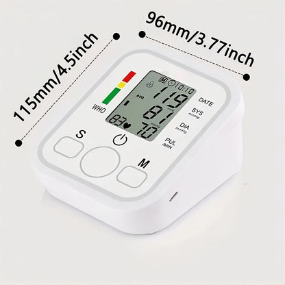 Automatic Digital ARM Blood Pressure Monitor Sphygmomanometer Tonometer Tensiometer Heart Rate Pulse Meter BP Monitor Voice