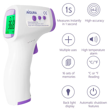 Medical Digital Thermometer Non Contact Infrared Body Temperature Device Fever Measure Tool for Baby