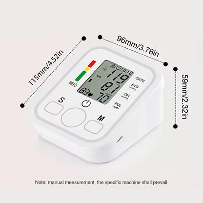 Automatic Digital ARM Blood Pressure Monitor Sphygmomanometer Tonometer Tensiometer Heart Rate Pulse Meter BP Monitor Voice