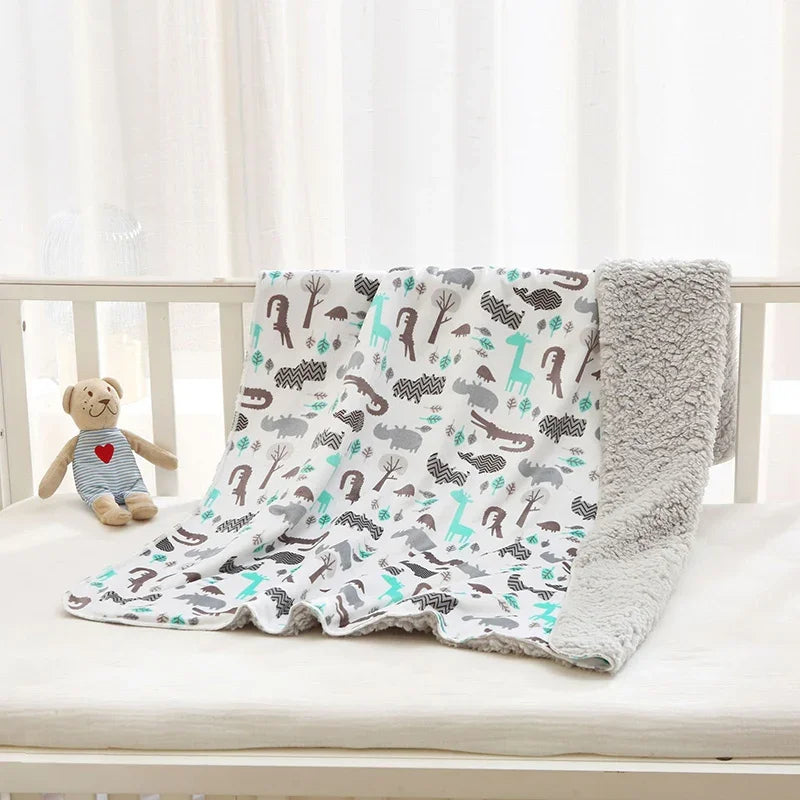 Baby Blankets New Double Layer Super soft Fleece