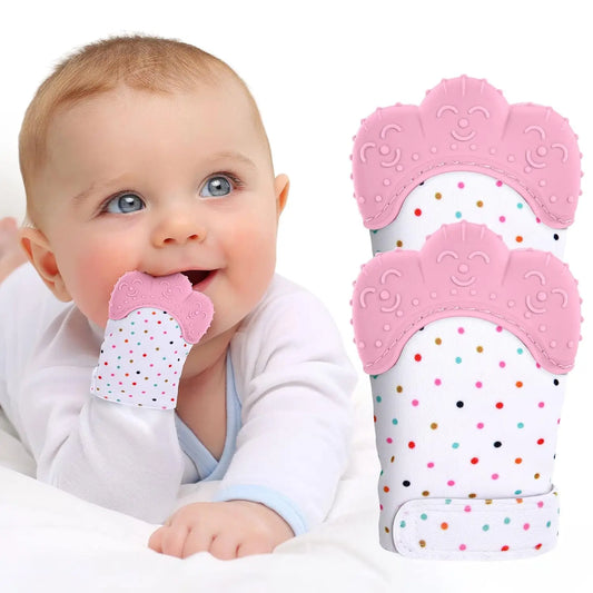 Food grade silicone Gloves Baby Teether Anti Eating Hand