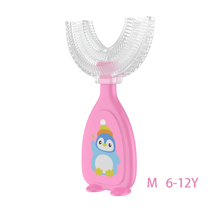 360 Degree U- shaped Toothbrush Soft Silicone Baby Brush