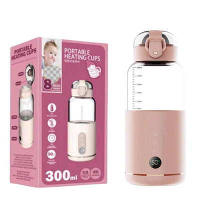 Portable Electric Baby Bottle Warmer USB Charge 300ML Outdoor Dissolve Formula Milk Instant Travel Portable Water Warmer Heater