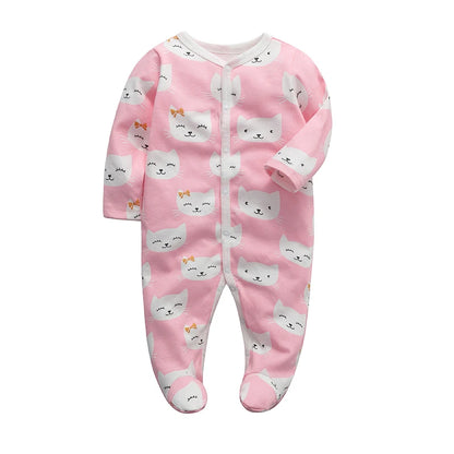 0-12Months 100% Cotten Girls & Boy Baby Rompers