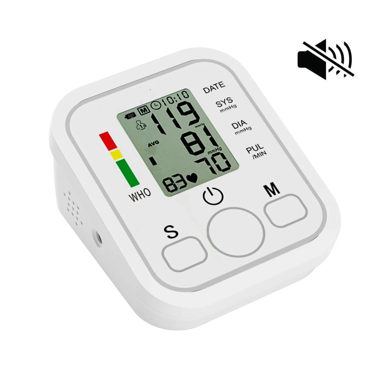 Automatic Digital ARM Blood Pressure Monitor Sphygmomanometer Tonometer Tensiometer Heart Rate Pulse Meter BP Monitor Voice