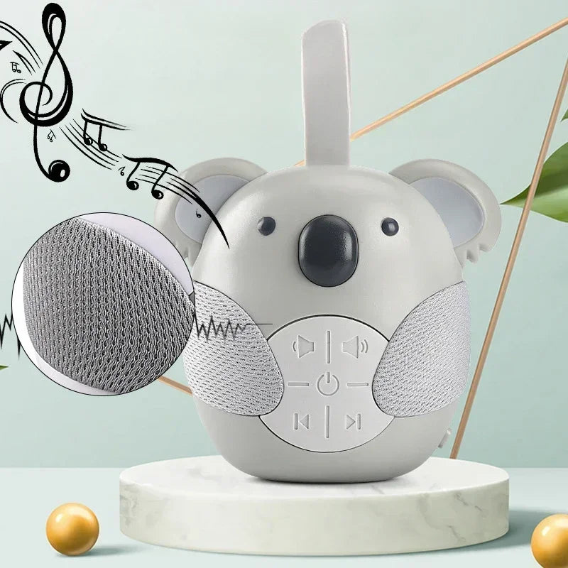 Newborn Portable Koala Sleep Sound Toddler White Noise Machine Soothing Music Player Sleep Monitor for Baby Room