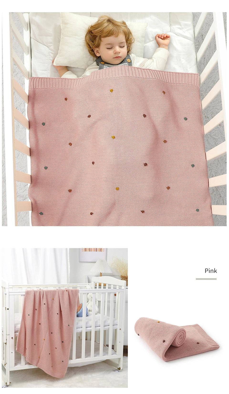 100% Cotton Baby Newborn Infant Blanket Swaddle Wrap