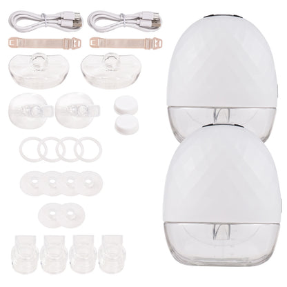 New Upgrades Wearable Breast Pump Hands Free Electric Portable Wearable Breast Pumps BPA-free Breastfeeding Milk Collector