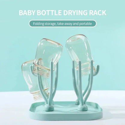 Multi Functional Removable Baby Bottle Dry Rack Pacifiers Teat Cup Cleaning Drainer Drying Drip Water Tray