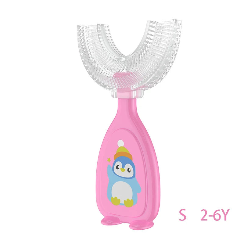 360 Degree U- shaped Toothbrush Soft Silicone Baby Brush