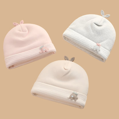 0-6 Months Baby Hats Thicker Cotton Soft Elastic