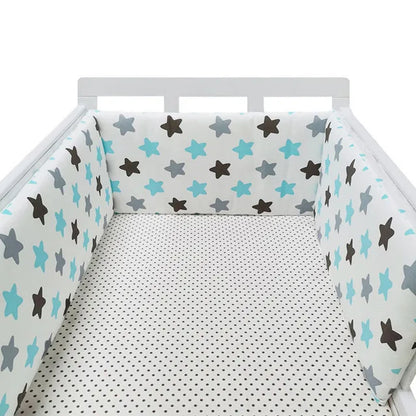 130*30 cm Baby Crib Set Bumpers for Newborns Cotton Printed Cot Protector