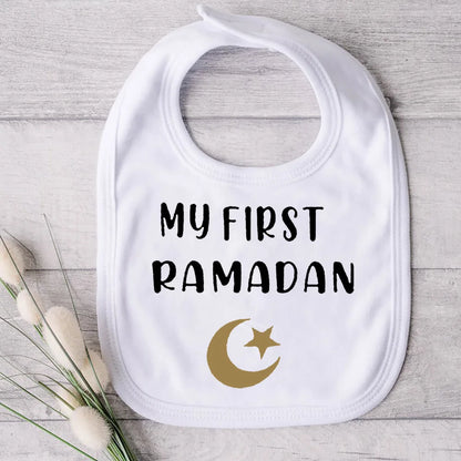 My First Eid Ramadan Print Baby Bibs Boys Girls Cotton Bib