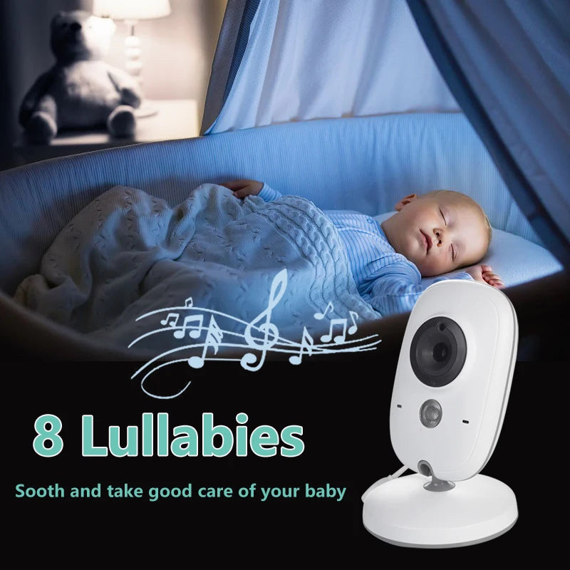 VB603 V2 Video Baby Monitor 2.4G Wireless With 3.2 Inches LCD 2 Way Audio Talk Night Vision Surveillance Security Cam Babysitter