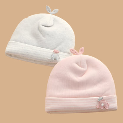 0-6 Months Baby Hats Thicker Cotton Soft Elastic