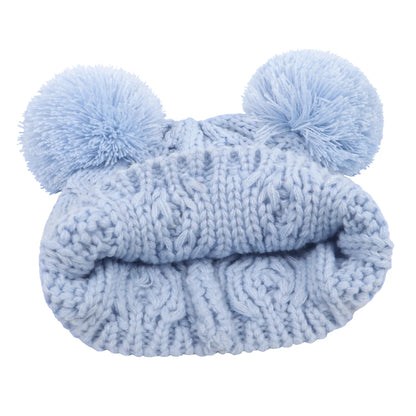 Newborn Winter Hat Crochet Solid Baby Bear Ear