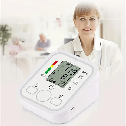 Automatic Digital ARM Blood Pressure Monitor Sphygmomanometer Tonometer Tensiometer Heart Rate Pulse Meter BP Monitor Voice