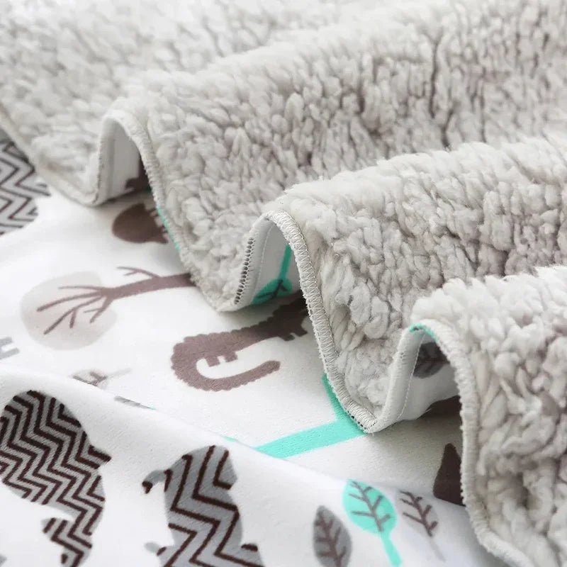 Baby Blankets New Double Layer Super soft Fleece