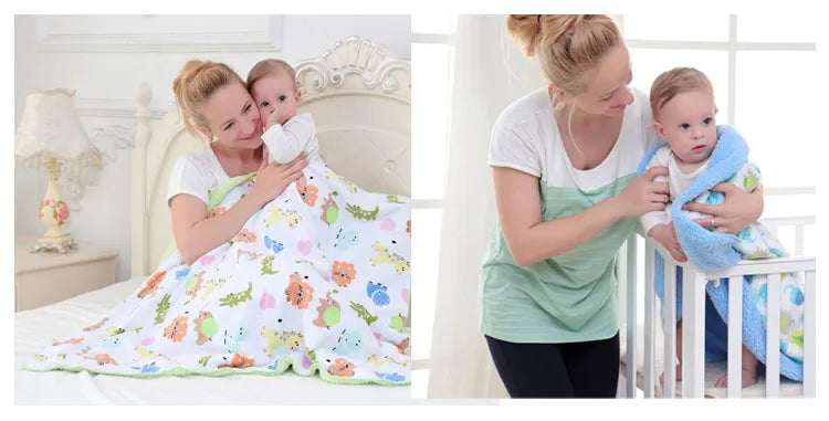 Baby Blankets New Double Layer Super soft Fleece