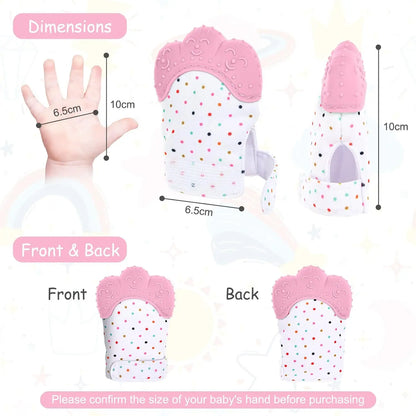 Food grade silicone Gloves Baby Teether Anti Eating Hand