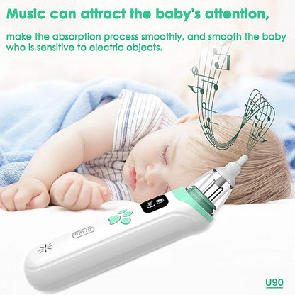 Electric Baby Nasal Absorber Mucus Nose Suction Cleaner Silent Baby Obstruction Rhinitis Cleaner With Music