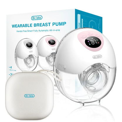 Wearable Electric Breast Pump 4 Modes 36 Suction Levels Hands Free Breast Pumps Milk Collector with 19/24mm Flange